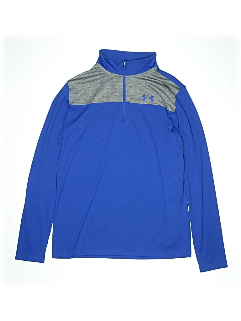 Pre-owned Under Armour Kids' Long Sleeve T-shirt In Blue