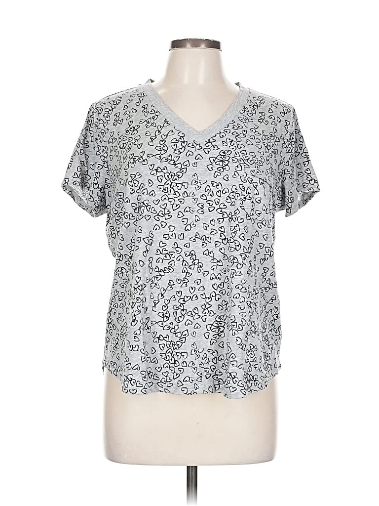 Pre-owned Splendid Short Sleeve T-shirt In Silver