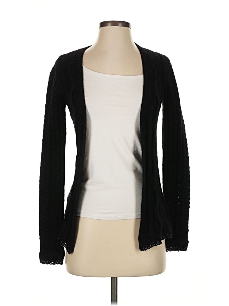 Pre-owned Allude Cashmere Cardigan Sweater In Black