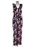 Reiss 100% Polyester Print Blue Jumpsuit Size 10 - photo 2