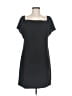 Charles Henry Solid Black Casual Dress Size M - photo 1
