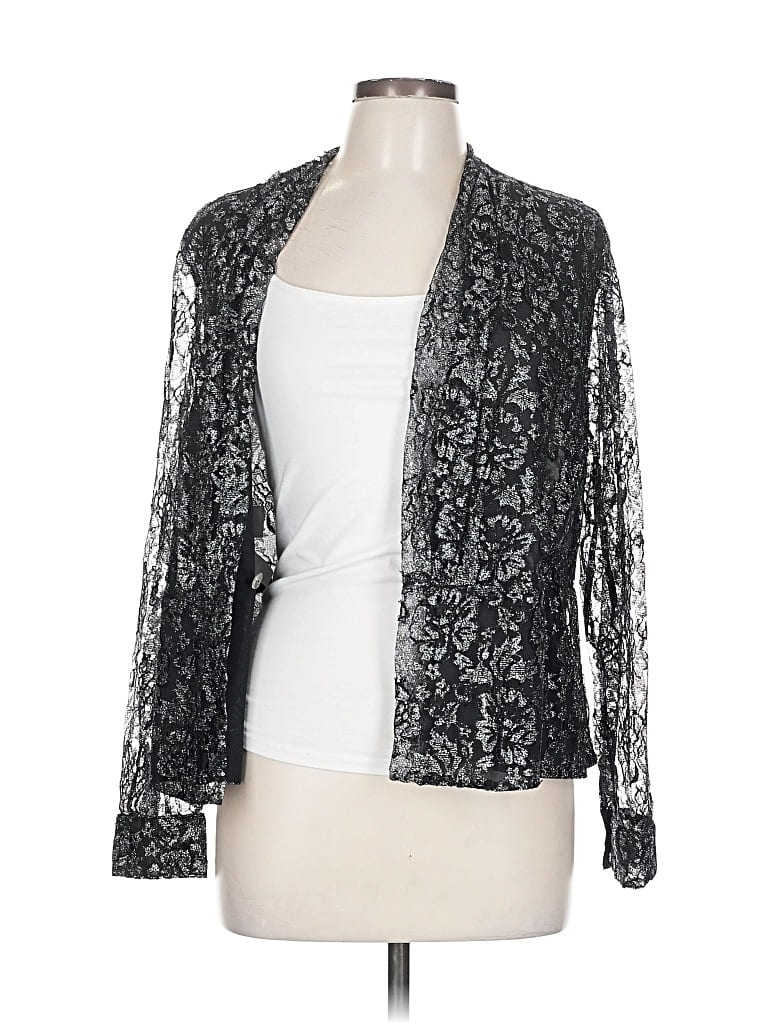 Pre-owned Jones New York Collection Kimono In Silver