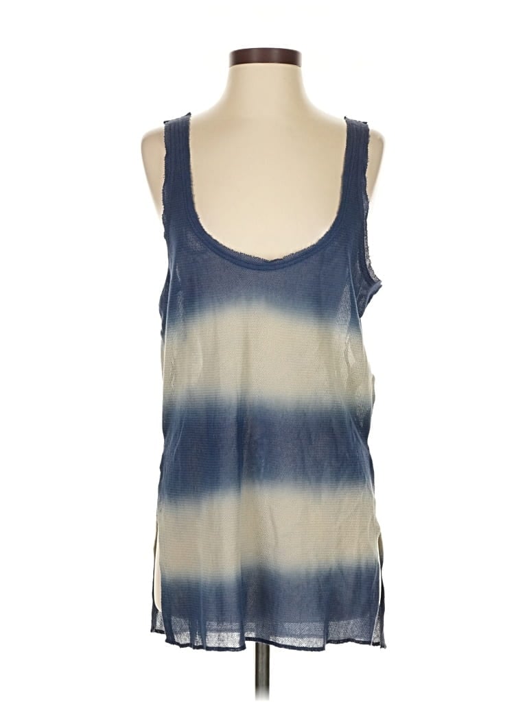 We The Free Tank Top Blue Scoop Neck Tops In Multi