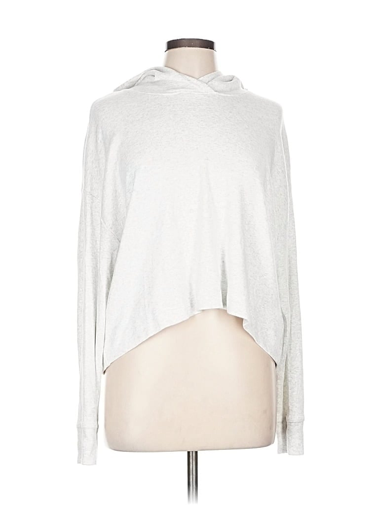 Pre-owned Athleta Pullover Sweater In Silver