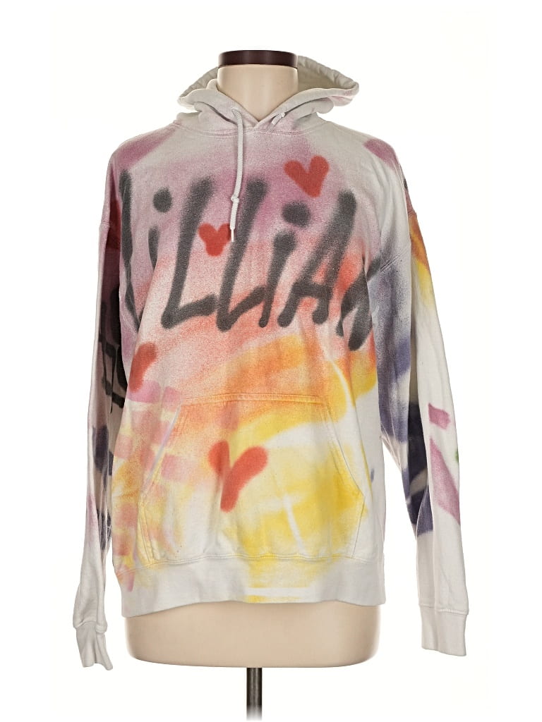 Pre-owned Gildan Pullover Hoodie In Silver