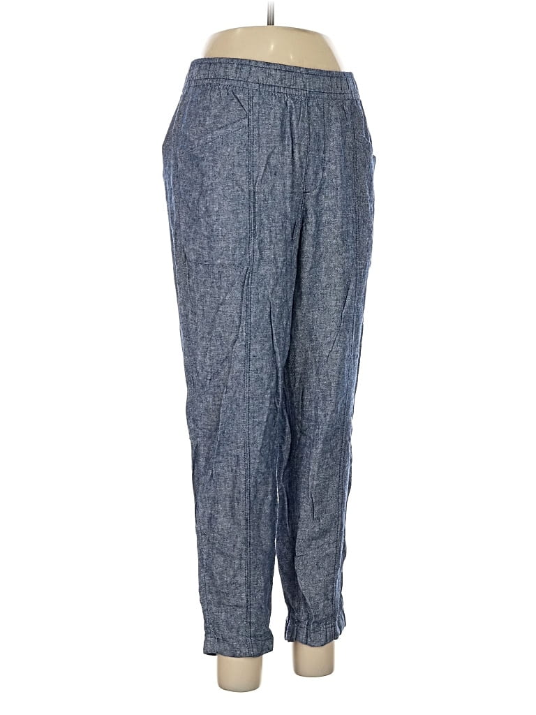 Pre-owned Old Navy Linen Pants In Blue