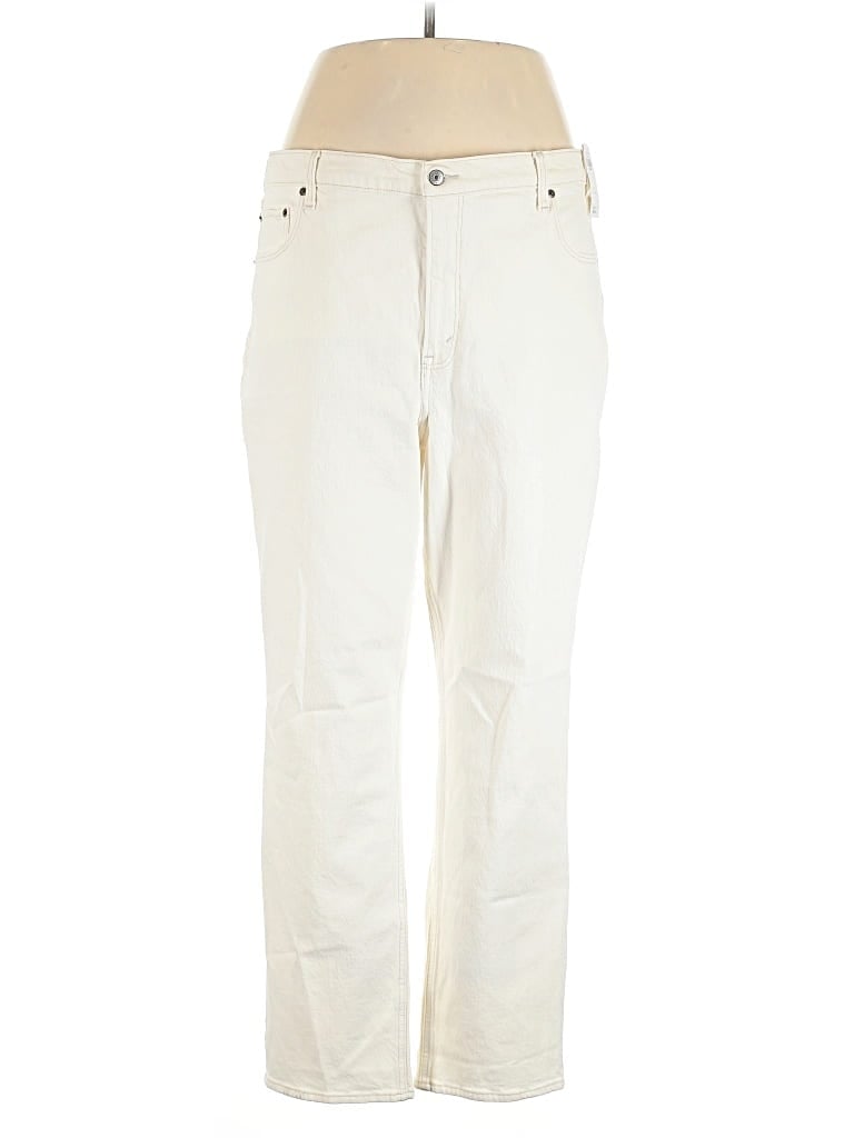 Pre-owned Abercrombie & Fitch Jeans In White