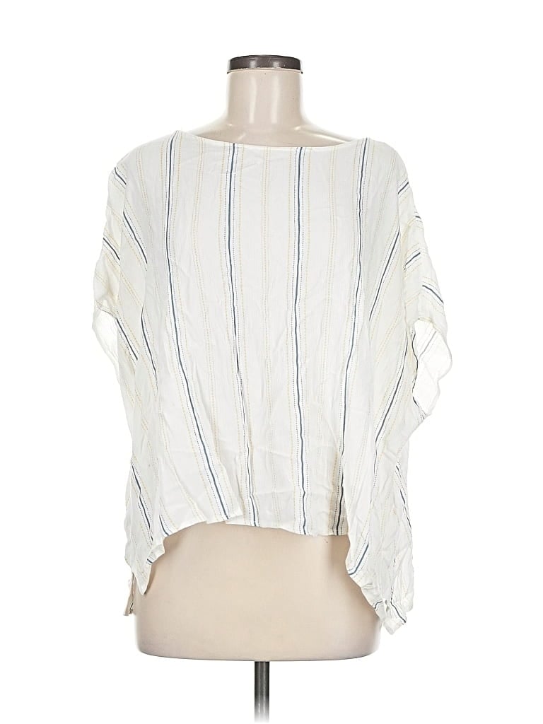 Pre-owned Final Touch 3/4 Sleeve Blouse In White
