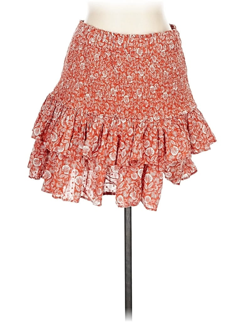 Pre-owned Ann Taylor Loft Casual Skirt In Orange