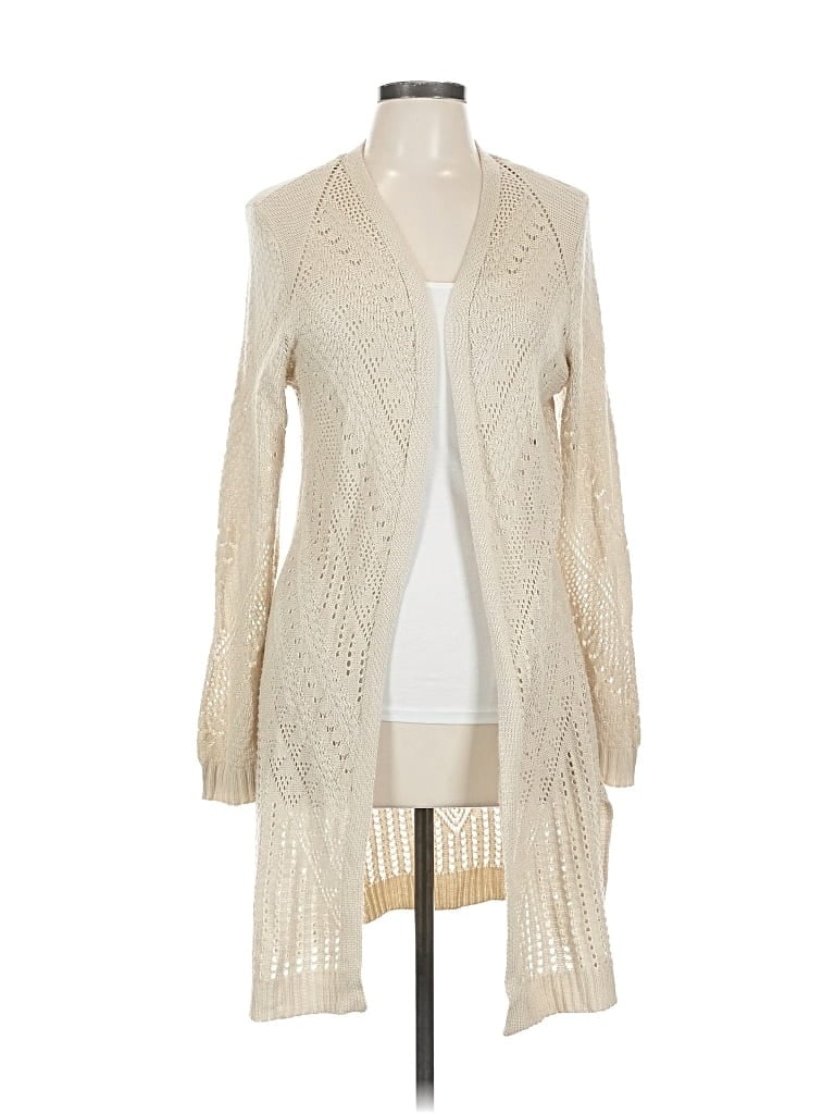 Pre-owned Love Ellie Cardigan Sweater In White