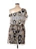 S.L. Fashions 100% Polyester Animal Print Silver Cocktail Dress Size 14 - photo 2