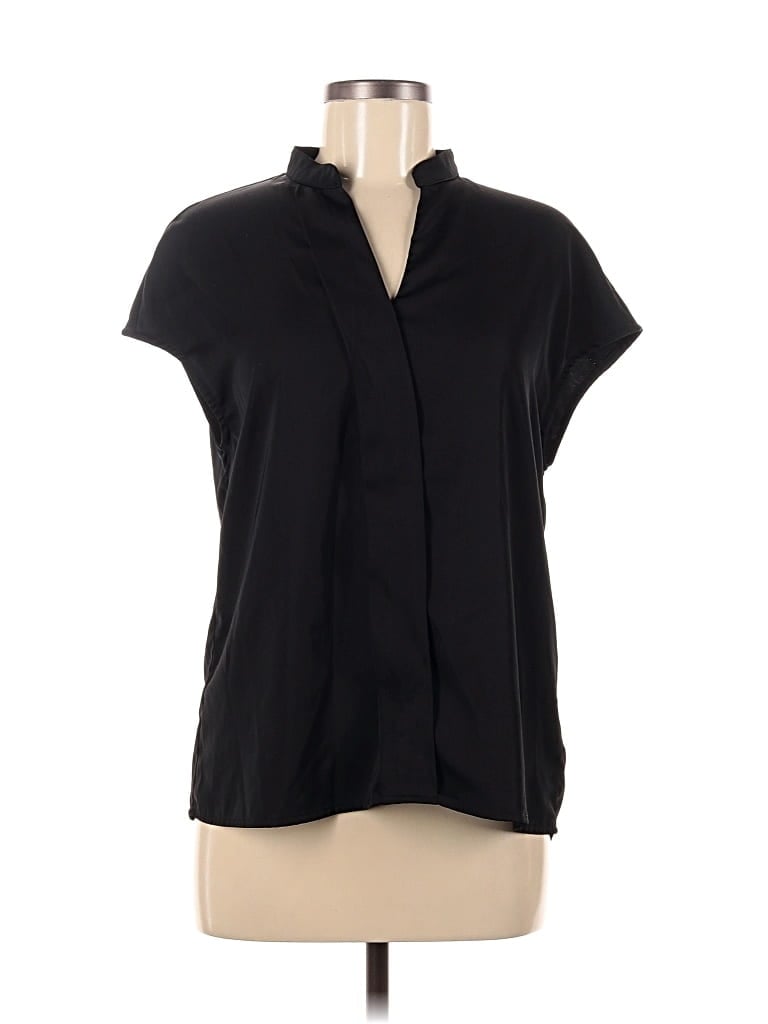 Pre-owned Motf Short Sleeve Blouse In Black