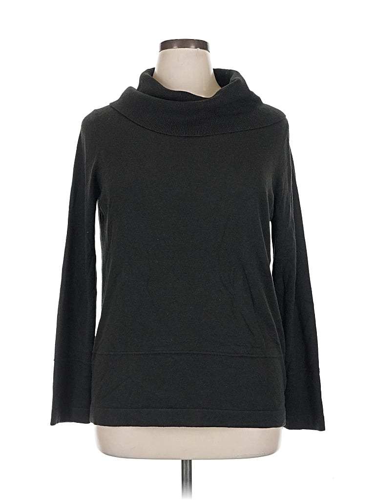 Pre-owned Ann Taylor Loft Turtleneck Sweater In Black