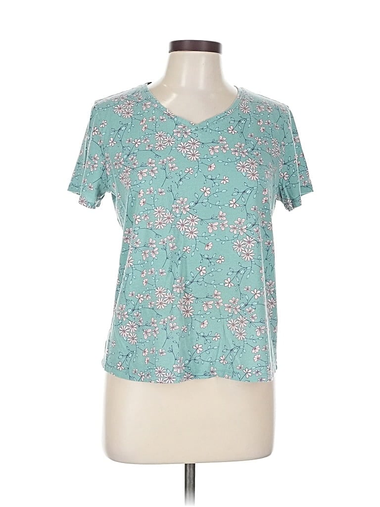 Pre-owned Fresh Produce Short Sleeve T-shirt In Blue