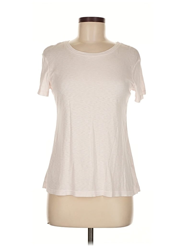 Pre-owned Michael Stars Short Sleeve T-shirt In White