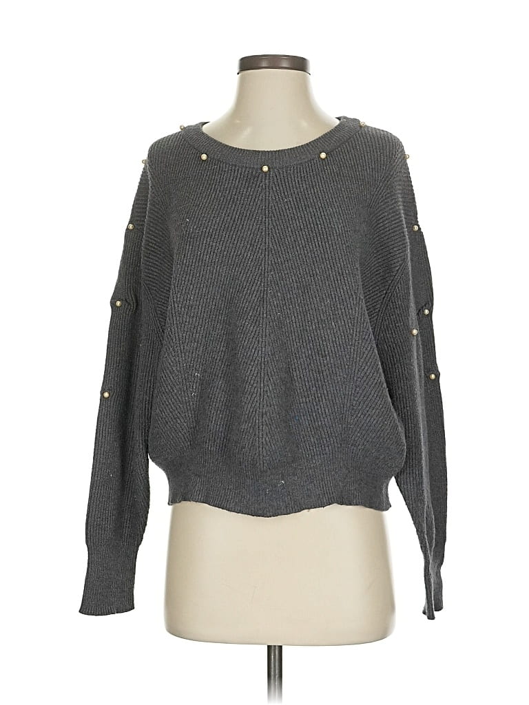 Pre-owned Zara Pullover Sweater In Gray