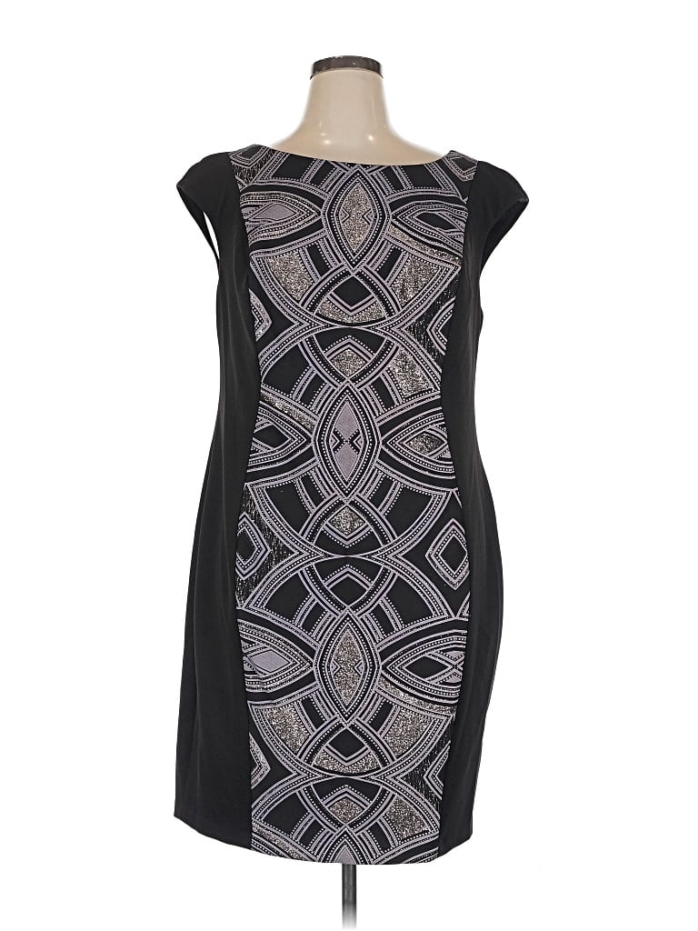 Pre-owned Sangria Cocktail Dress In Gray
