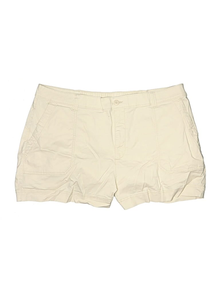 Pre-owned Old Navy Khaki Shorts In White