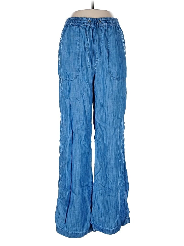 Pre-owned Lands' End Casual Pants In Blue