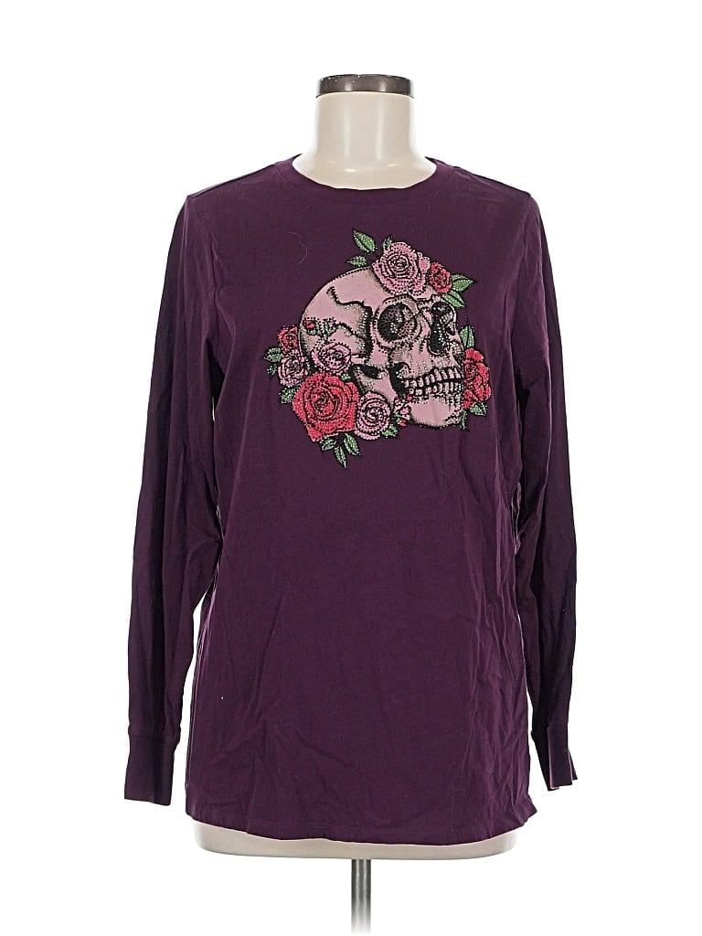 Pre-owned Torrid Long Sleeve T-shirt In Purple