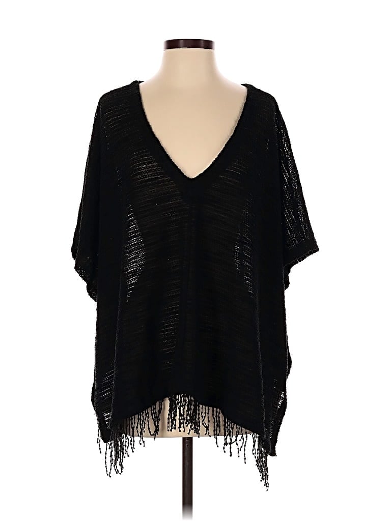 Pre-owned Threads 4 Thought Poncho In Black