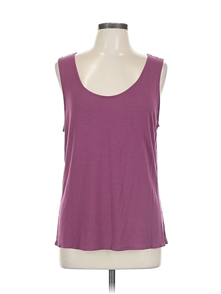 Pre-owned Jjill Tank Top Purple Scoop Neck Tops