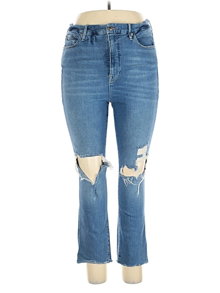 Pre-owned Good American Jeans In Blue