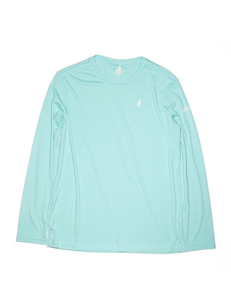 Pre-owned Johnnie-o Kids' Long Sleeve T-shirt In Blue