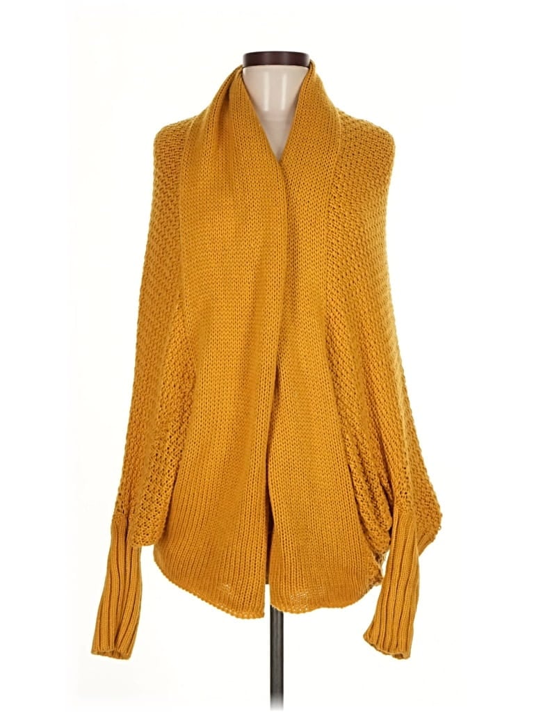 Pre-owned Unbranded Cardigan Sweater In Yellow