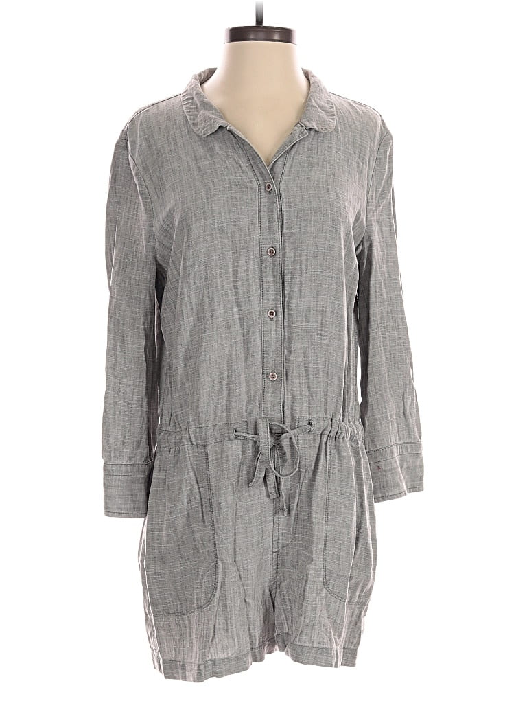 Pre-owned Level 99 Romper In Gray