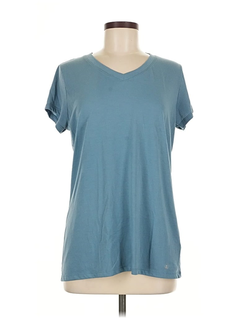 Pre-owned Eastern Mountain Sports Short Sleeve T-shirt In Blue