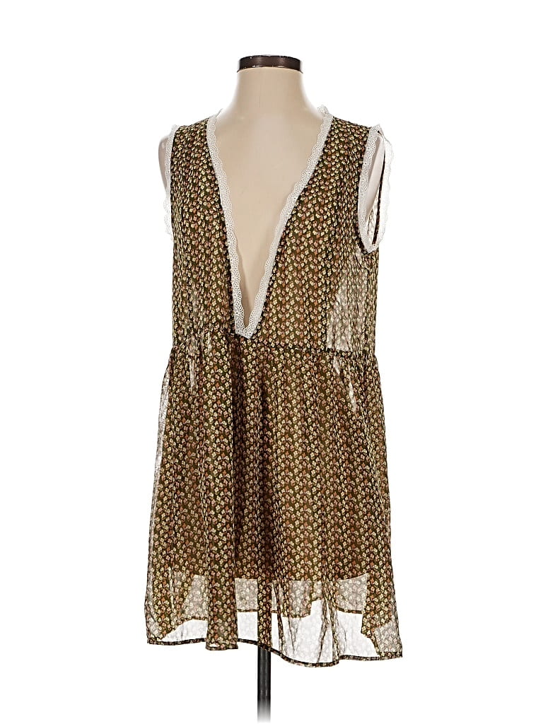 Pre-owned Pol Casual Dress In Brown