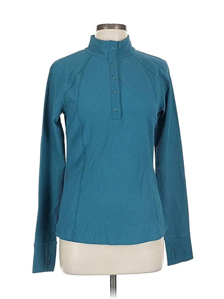 Pre-owned Assorted Brands Long Sleeve Blouse In Blue