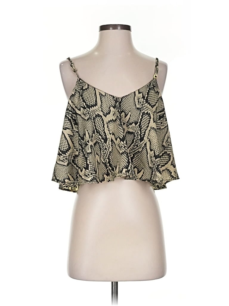 Pre-owned Show Me Your Mumu Sleeveless Blouse In Brown