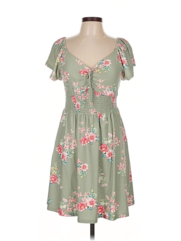Pre-owned No Boundaries Casual Dress In Green