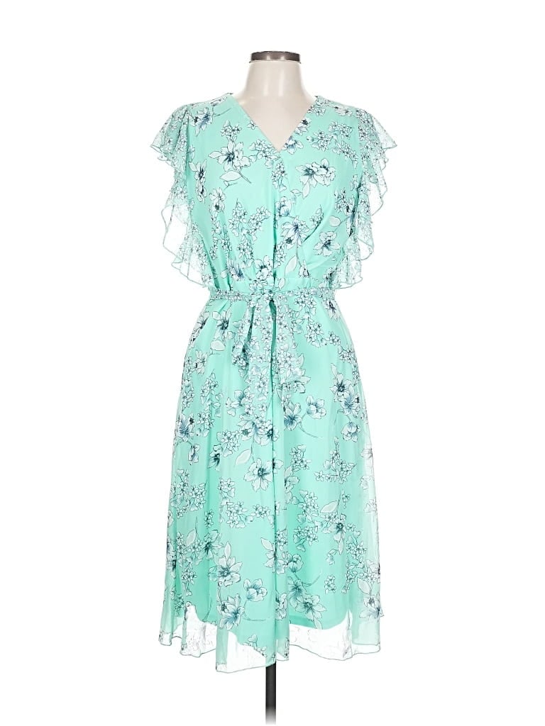 Pre-owned Sandra Darren Casual Dress In Blue