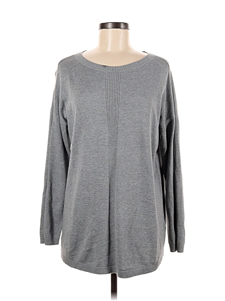 Pre-owned Lands' End Pullover Sweater In Gray