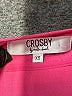 Crosby 100% Polyester Solid Pink Short Sleeve Blouse Size XS - photo 7
