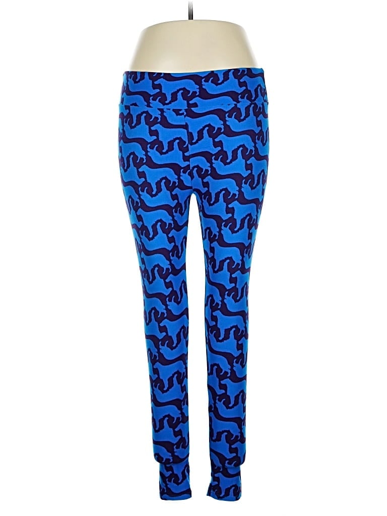 Pre-owned Lularoe Leggings In Blue