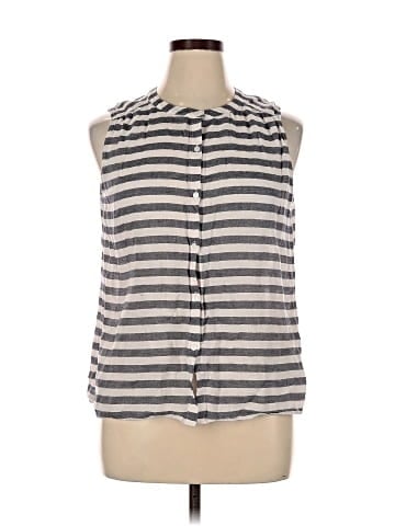 Ann Taylor LOFT Outlet Sleeveless Button-Down Shirt (view 1)