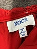 Koch 100% Polyester Solid Red Short Sleeve Blouse Size XS - photo 7