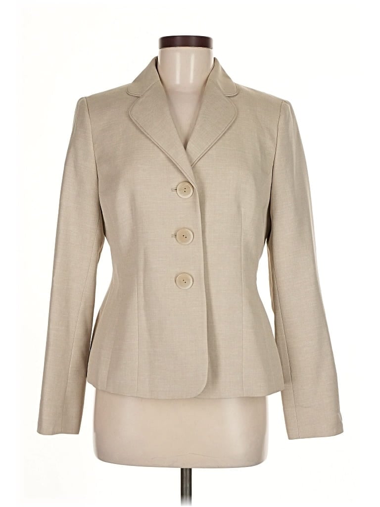 Pre-owned Le Suit Blazer Jacket In Brown