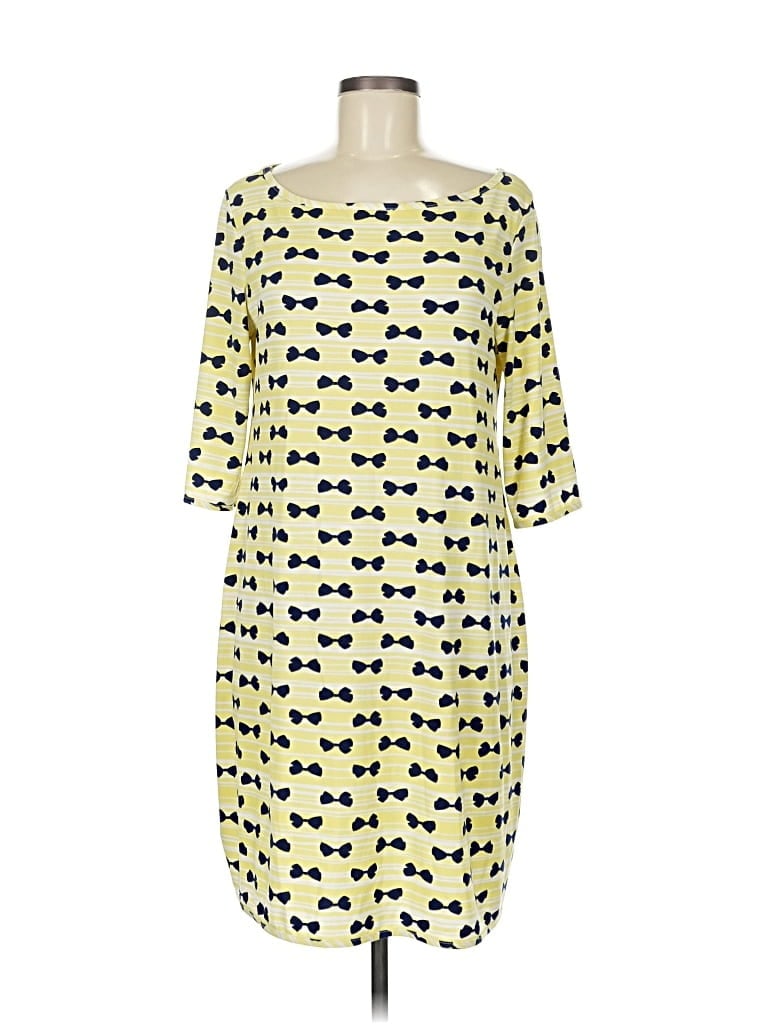 Pre-owned Leota Casual Dress In Yellow
