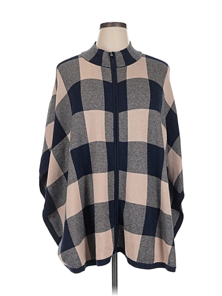 Pre-owned Jones New York Poncho In Brown