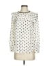 J.Crew Polka Dots Ivory Long Sleeve Blouse Size 0 - photo 1