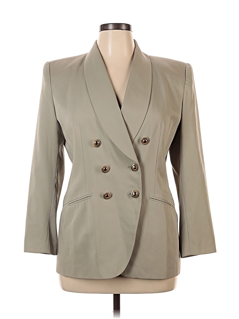 Pre-owned Kasper A.s.l. Blazer Jacket In Brown