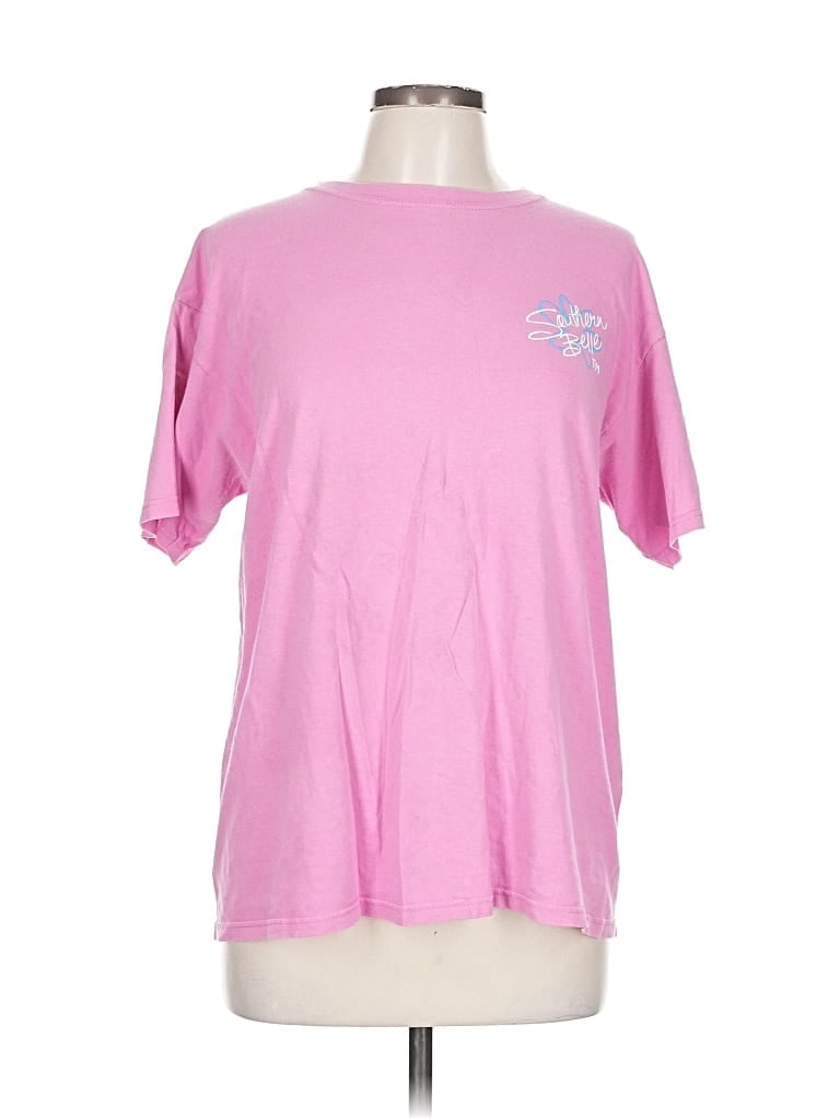 Pre-owned Assorted Brands Short Sleeve T-shirt In Pink