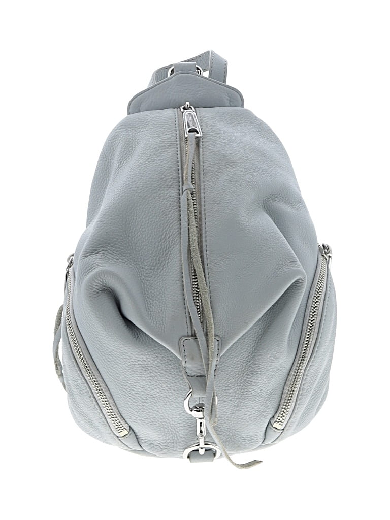 Pre-owned Rebecca Minkoff Leather Backpack In Gray