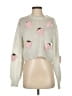 Love Tree 100% Acrylic Hearts Ivory Pullover Sweater Size S - photo 1