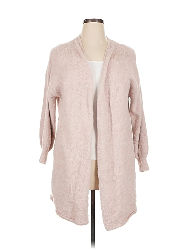 Pre-owned 14th & Union Cardigan Sweater In Pink